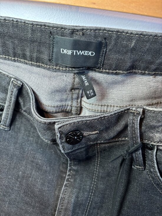 Driftwood Jackie Jeans with Silver Beaded Sides Size W29/L28 - Picture 3 of 5